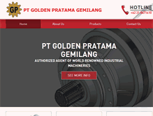 Tablet Screenshot of goldenpratama.com